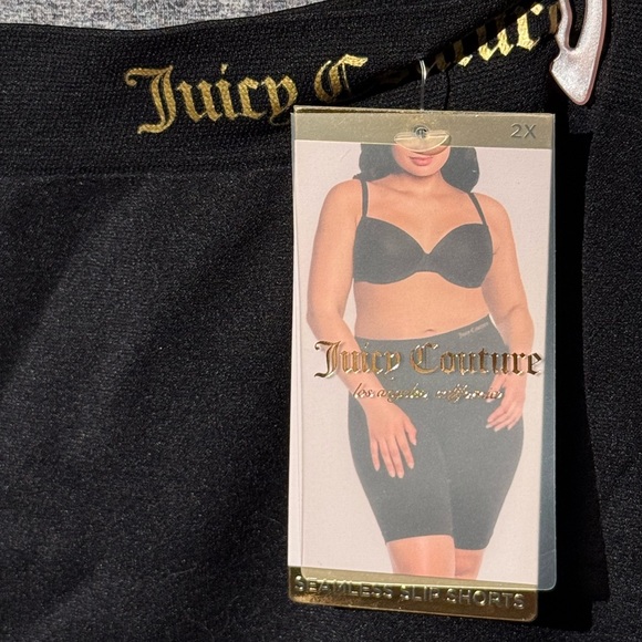 Juicy Couture Los Angeles NWT Black & Gray Seamless Shaping Slip Shorts (I008) - Picture 3 of 7